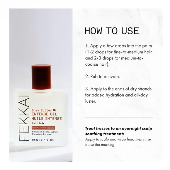 Fekkai Shea Butter Intense Oil - 50 mL - Picture 4 of 4